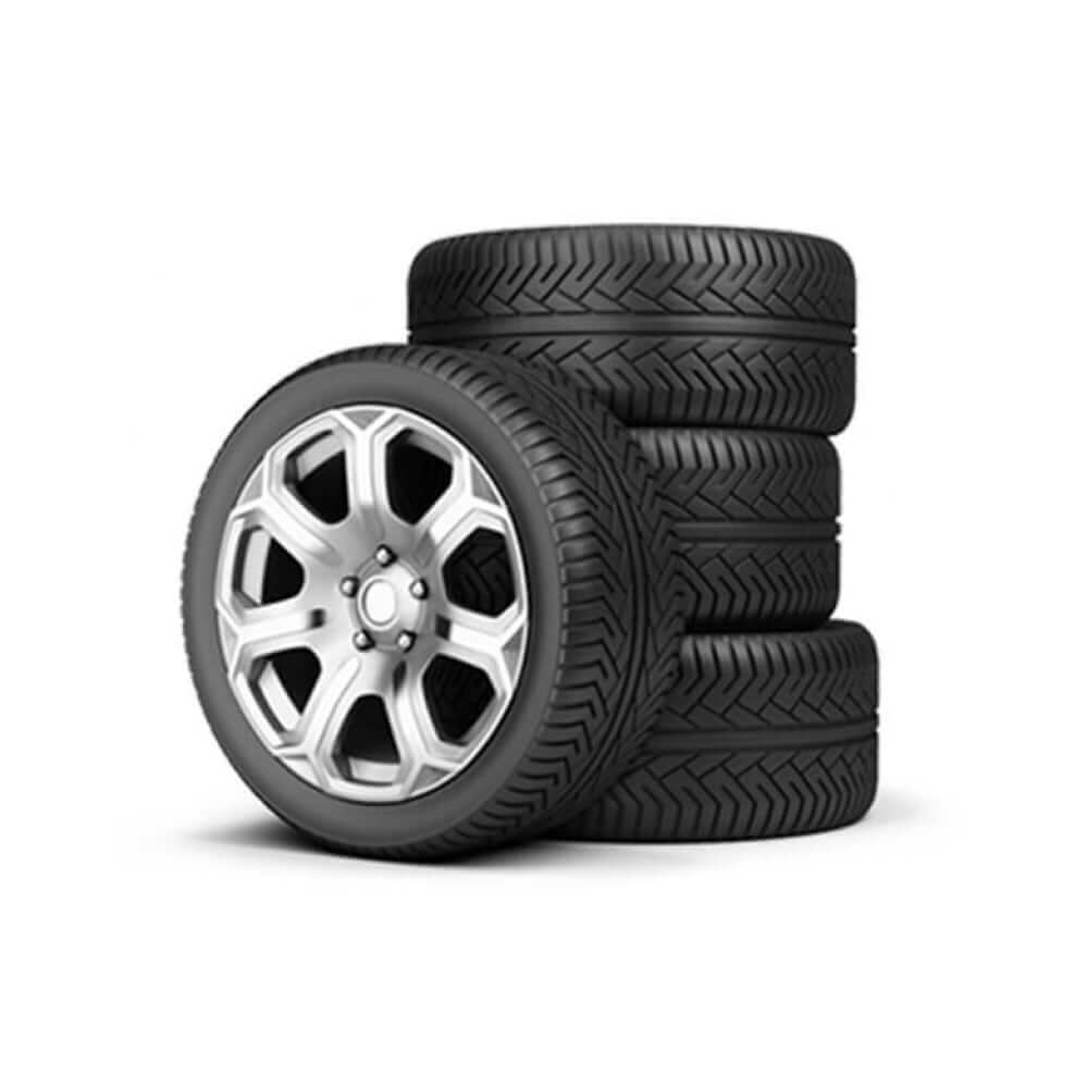 WOO000500þRound Clamp-On Dual Exhaust Tip Wheel & Tire Packages
